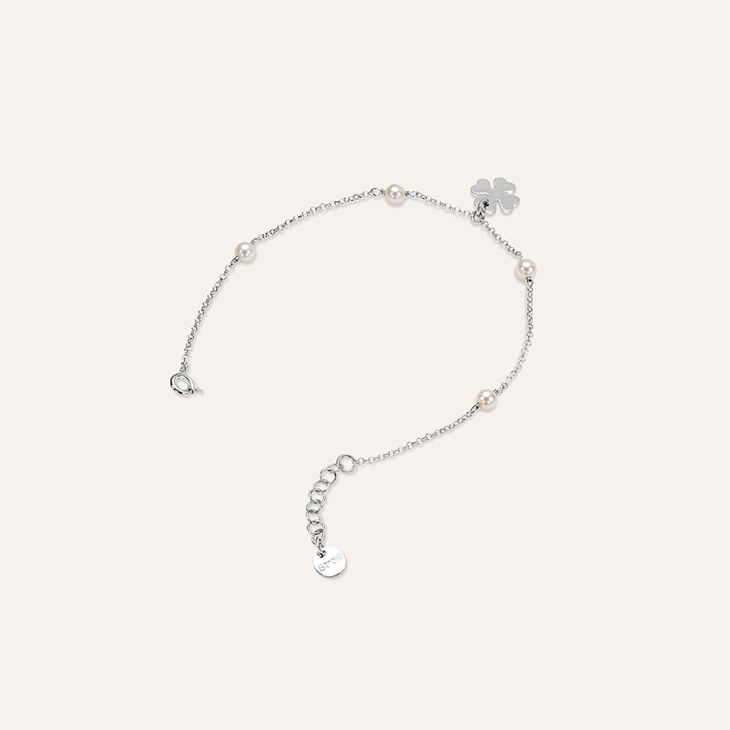 Bracciale Silver Pearls Argento Rodiato Perla sintentica - Bracciali Donna | Stroili