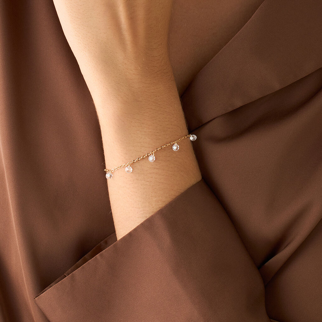 Bracciale Multi Punto Luce Golden Dream Placcato Oro Giallo Cubic Zirconia - Bracciali Amicizia Donna | Stroili