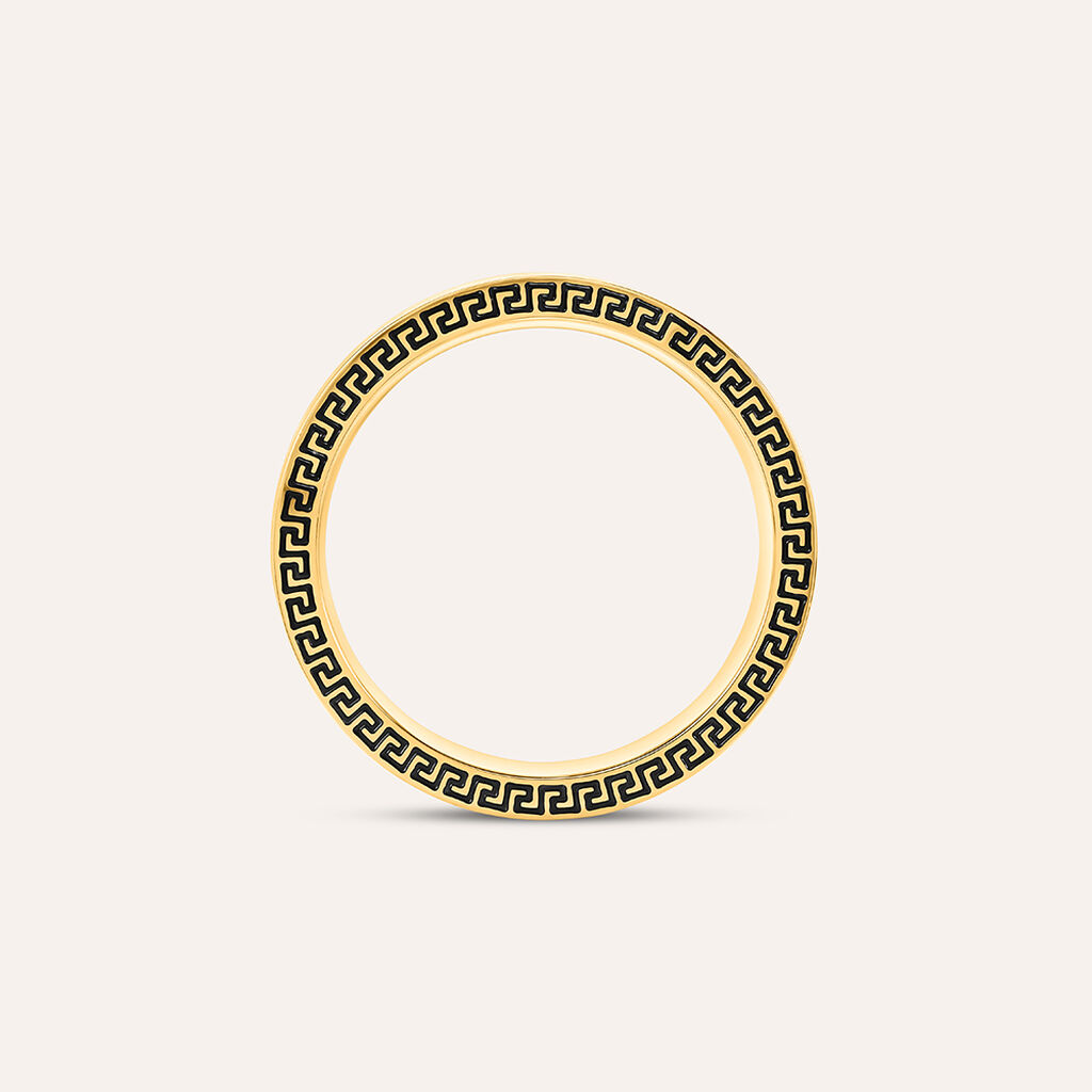 Anello Fedina Man Code Acciaio Bicolore Giallo / Bianco - Anelli Moderni Uomo | Stroili