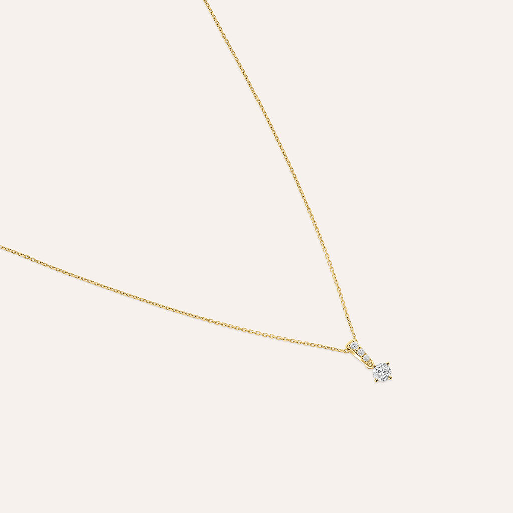 Collana Diamade Glam Oro Giallo Diamante Lab-Grown