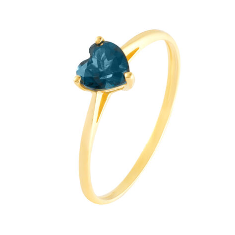 Anello Solitario Amélie Oro Giallo Topazio - Anelli con Pietre Donna | Stroili