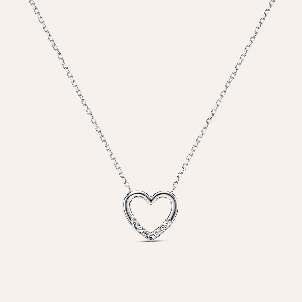 Collana Sophia Oro Bianco Diamante