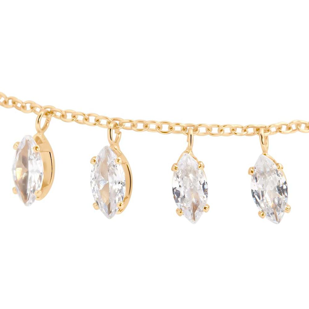 Bracciale Multi Punto Luce Romantic Shine Metallo Dorato Cristallo - Bracciali Donna | Stroili