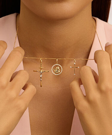Pendente Holy Oro Bicolore