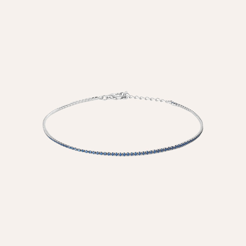 Cavigliera Tennis Silver Rainbow Argento Rodiato Cubic Zirconia - Cavigliere Donna | Stroili