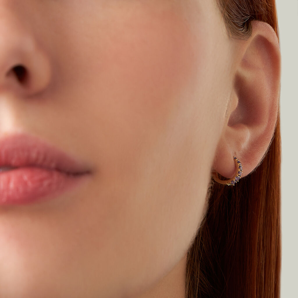 Orecchini A Cerchio Toujours Oro Giallo Cubic Zirconia - Orecchini a Cerchio Donna | Stroili