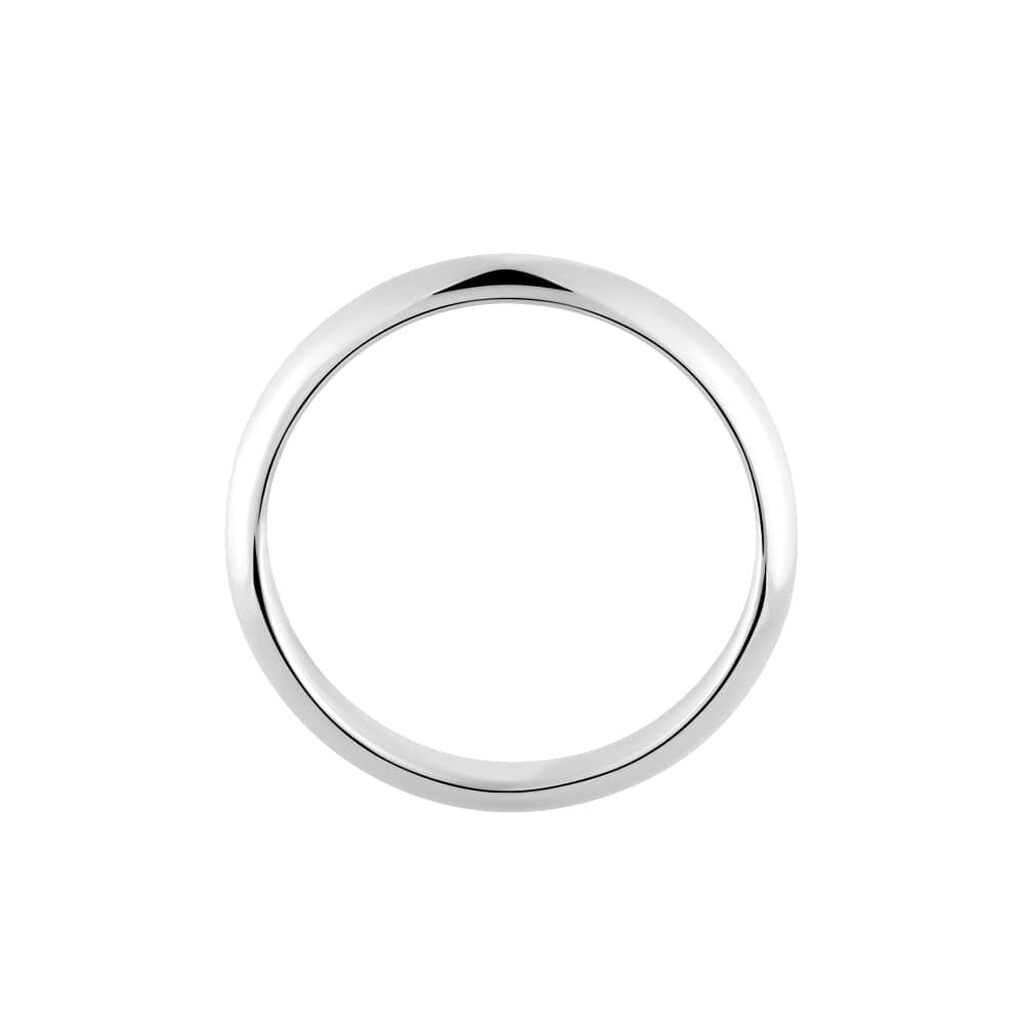 Fede Classica Leggera 3.6 mm Oro Bianco - Anelli con Incisione Unisex | Stroili