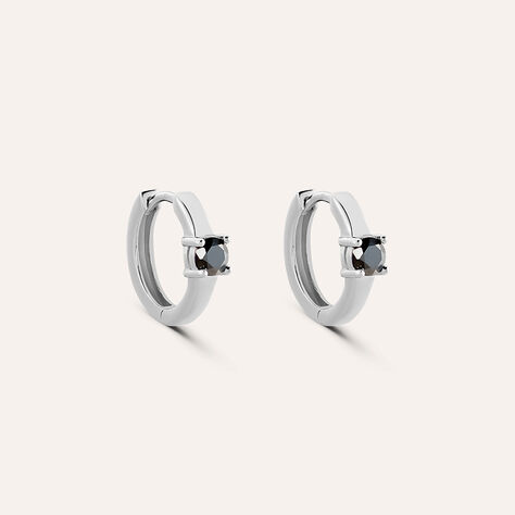Orecchini A Cerchio Silver Elegance Argento Rodiato Cubic Zirconia - Orecchini a Cerchio Donna | Stroili