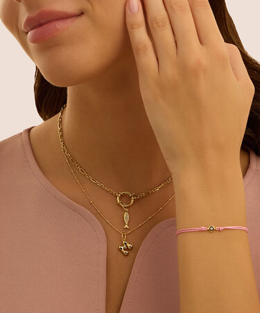 Pendente Love Beats Argento Dorato