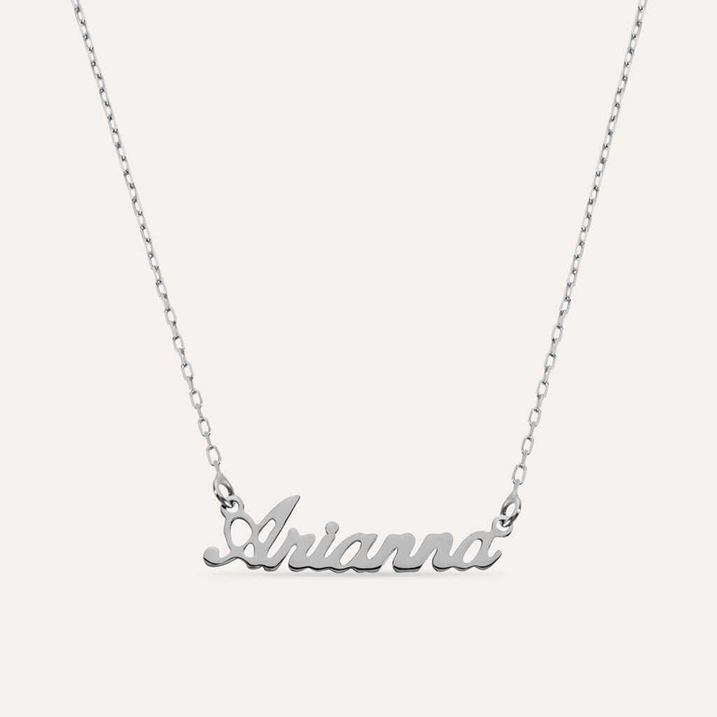 Collana Arianna Gold Names Oro Bianco