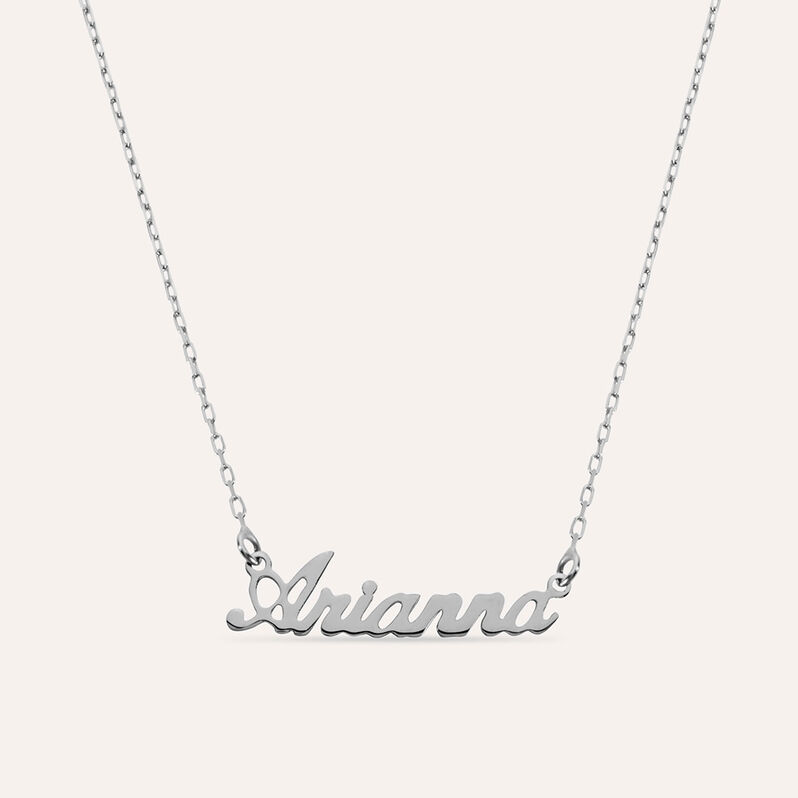 Collana Arianna Gold Names Oro Bianco - Collane Unisex | Stroili