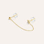 Ear Cuff Bon Ton Oro Giallo Cubic Zirconia