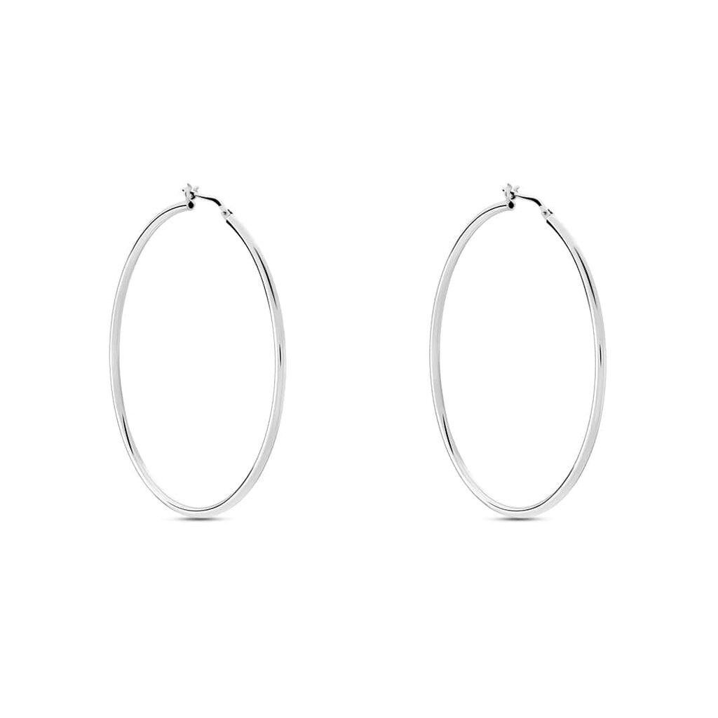 Orecchini A Cerchio Silver Collection Argento Rodiato - Orecchini a Cerchio Donna | Stroili
