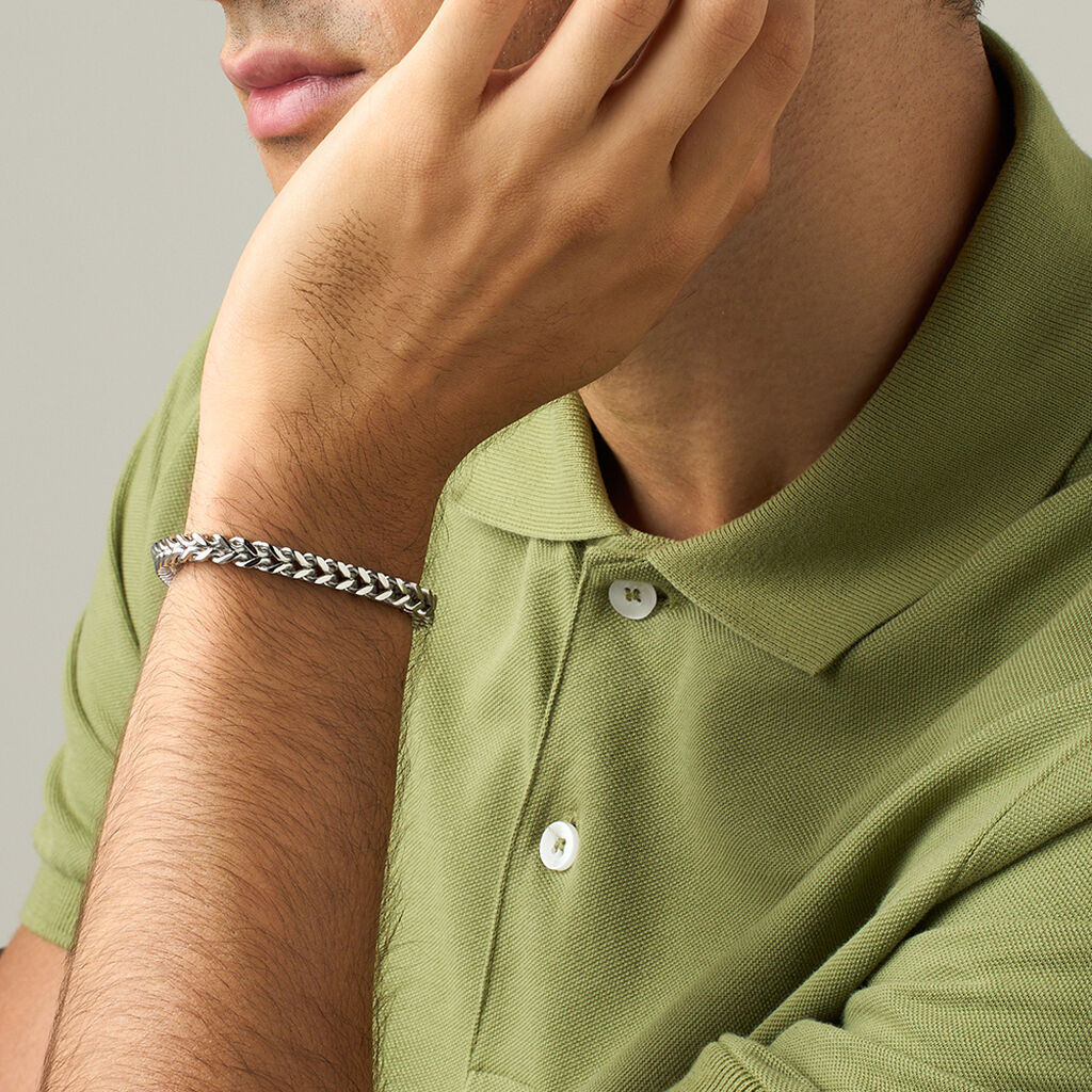 Bracciale Catena Man Code Acciaio - Bracciali Uomo | Stroili