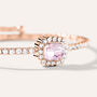 Bangle Romantic Shine Metallo Rosa Cristallo