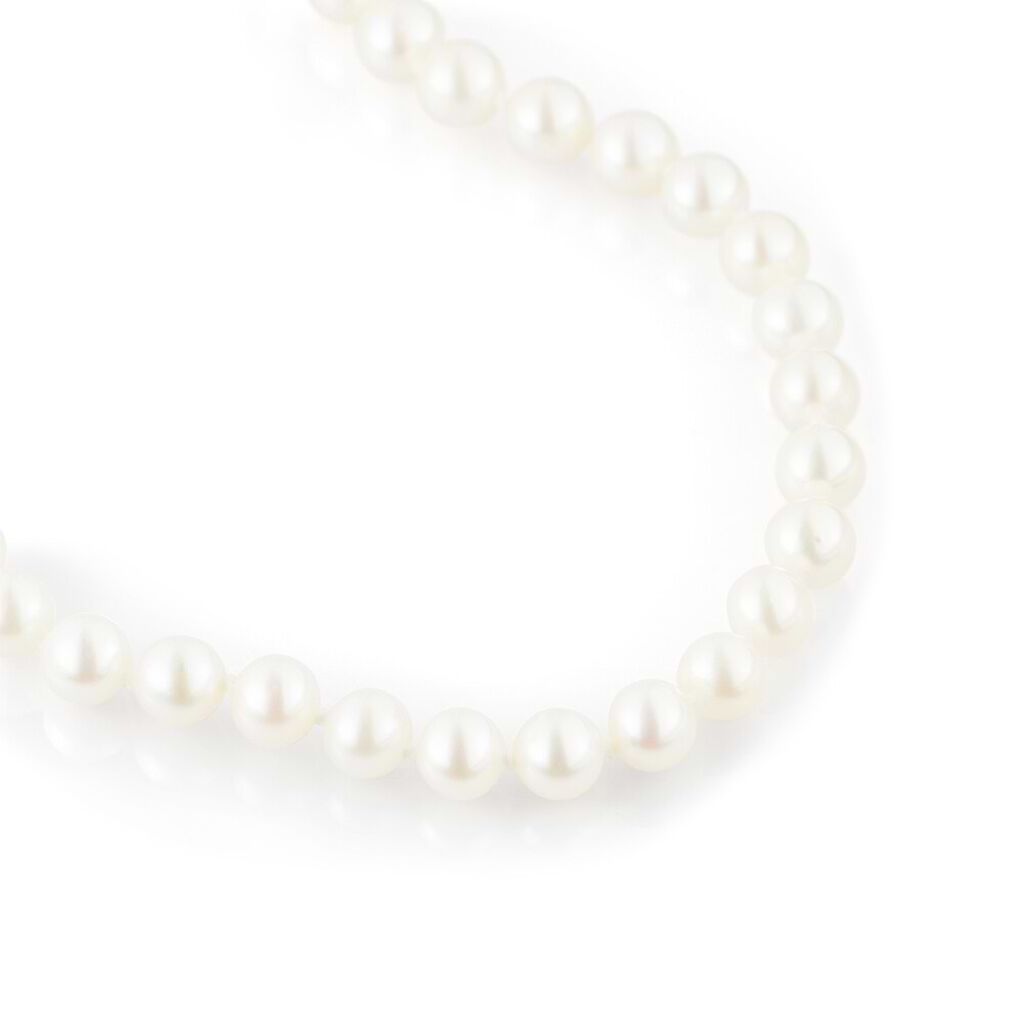 Collana Gold Pearls Oro Bianco Perla D'Acqua Dolce Diamante - Collane Donna | Stroili