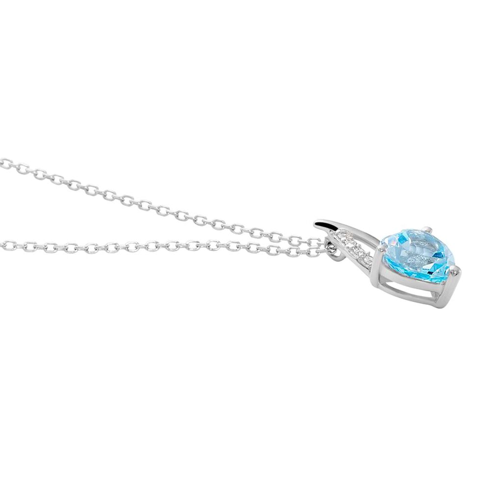 Collana Amélie Oro Bianco Topazio Cubic Zirconia - Collane Donna | Stroili
