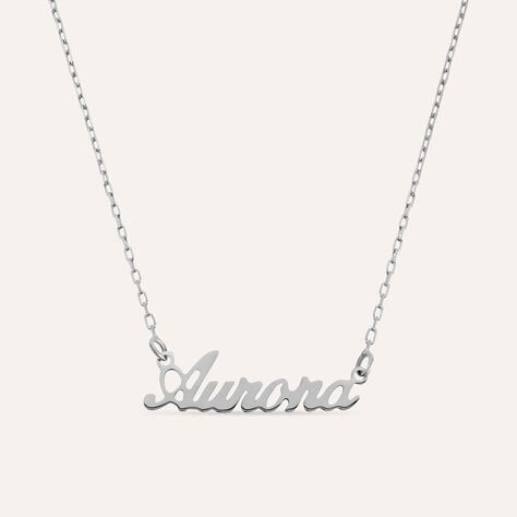 Collana Aurora Gold Names Oro Bianco - Collane Unisex | Stroili