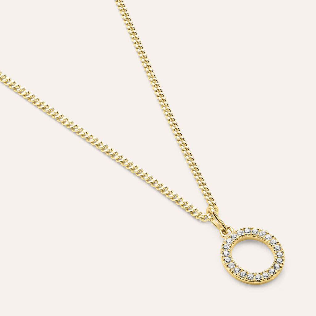 Pendente Po&egrave;me Oro Giallo Cubic Zirconia