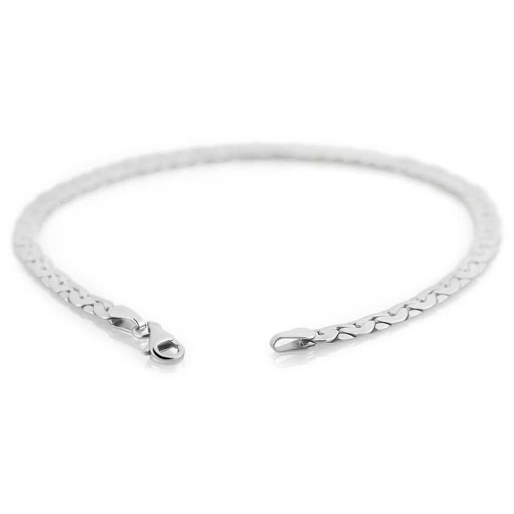 Bracciale Catena Colette Oro Bianco - Bracciali Donna | Stroili