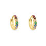 Orecchini A Cerchio Toujours Oro Giallo Cubic Zirconia