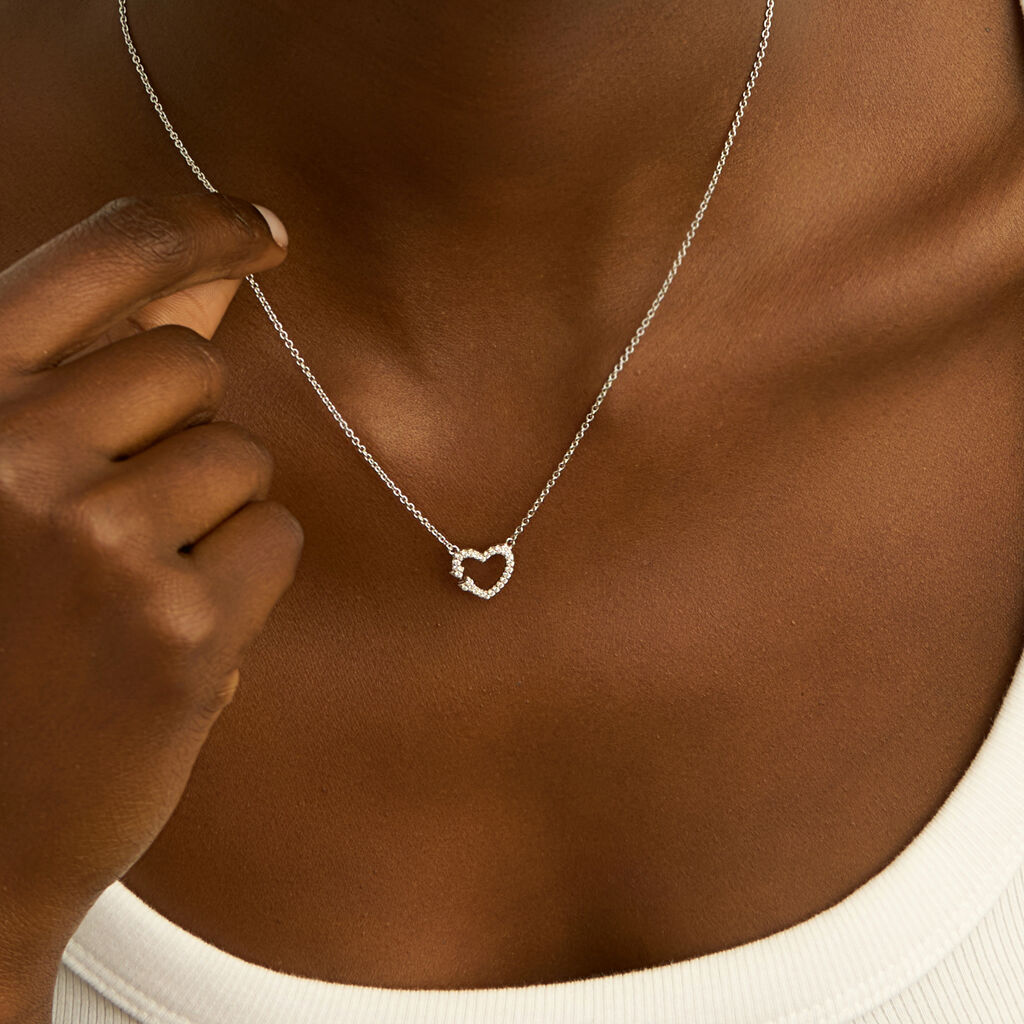 Collana Silver Moments Argento Rodiato Cubic Zirconia