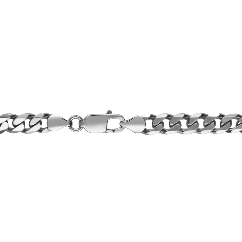 Bracciale Catena Gentleman Argento Rodiato - Bracciali Uomo | Stroili
