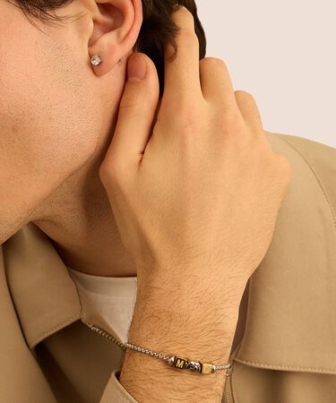 Bead Essential Code Acciaio Dorato
