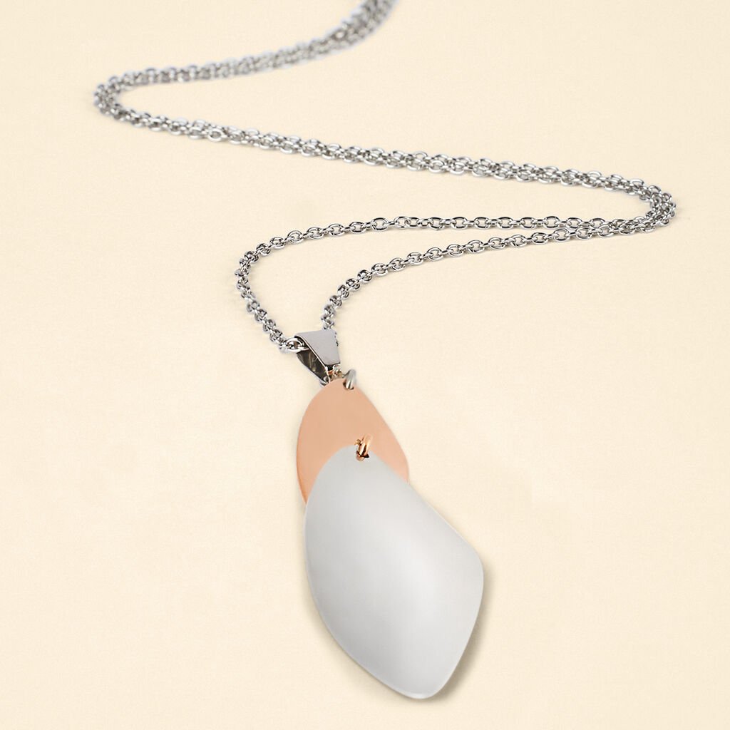 Collana Lady Code Acciaio Bicolore Bianco / Rosa - Collane Donna | Stroili