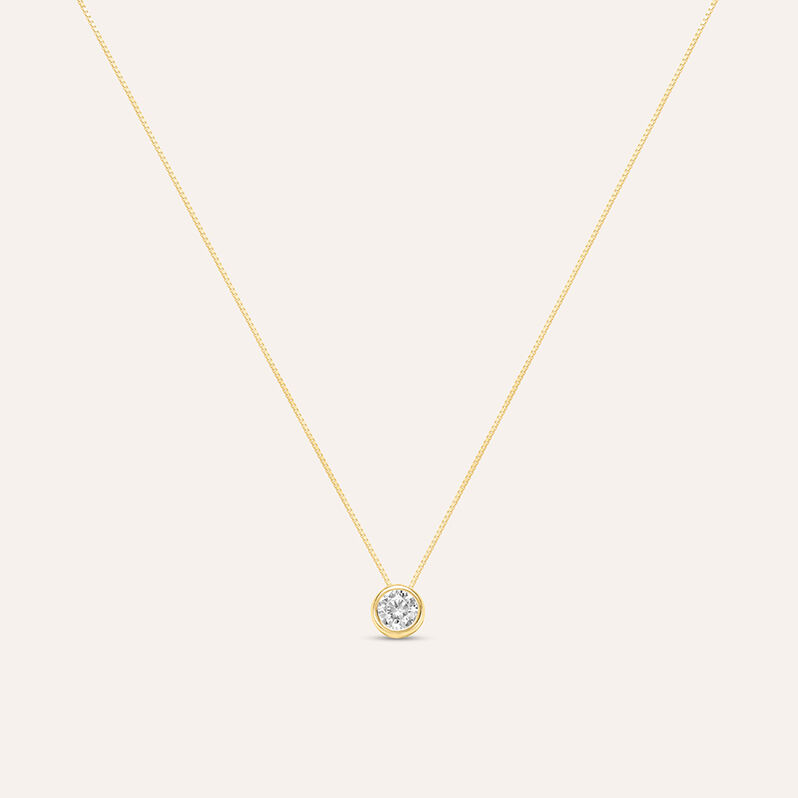 Collana Punto Luce Claire Oro Giallo Cubic Zirconia - Collane Punto Luce Donna | Stroili
