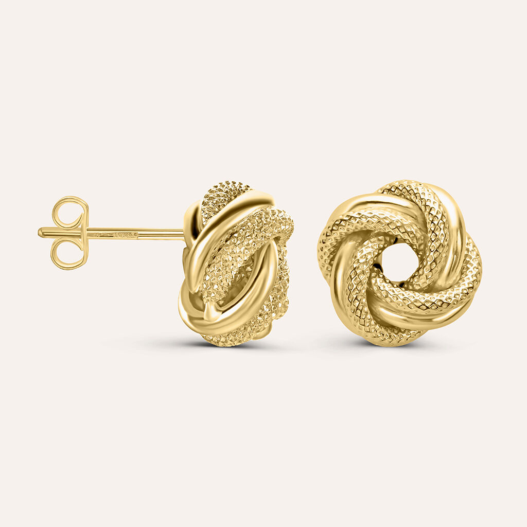 Orecchini Lobo Gold Essence Oro Giallo - Orecchini a Lobo Donna | Stroili