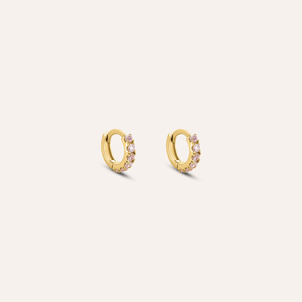 Orecchini A Cerchio Mon Petit Oro Giallo Cubic Zirconia - Orecchini a Cerchio Bambino | Stroili