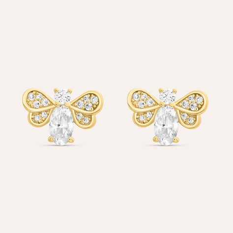 Orecchini Lobo Claire Oro Giallo Cubic Zirconia - Orecchini a Lobo Donna | Stroili