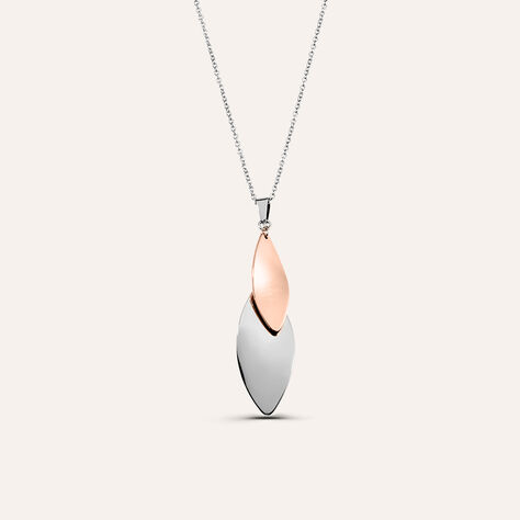 Collana Lady Code Acciaio Bicolore Bianco / Rosa - Collane Donna | Stroili