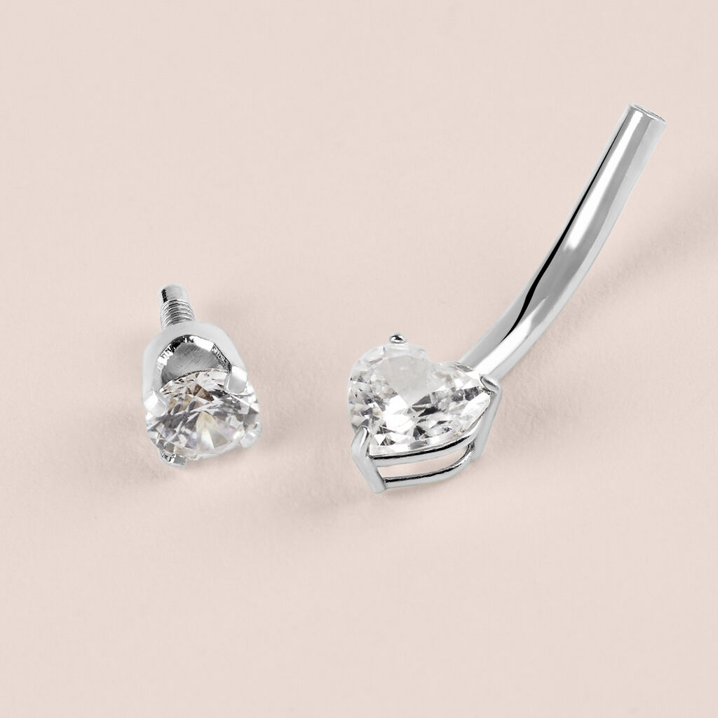 Piercing Ombelico Punto Luce Bon Ton Oro Bianco Cubic Zirconia - Gioielli Donna | Stroili