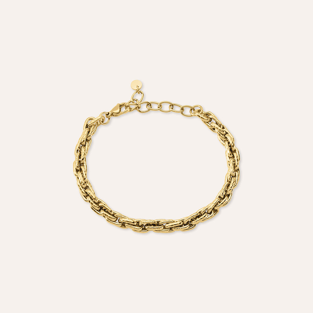 Bracciale Catena Lady Code Acciaio Dorato - Bracciali Donna | Stroili