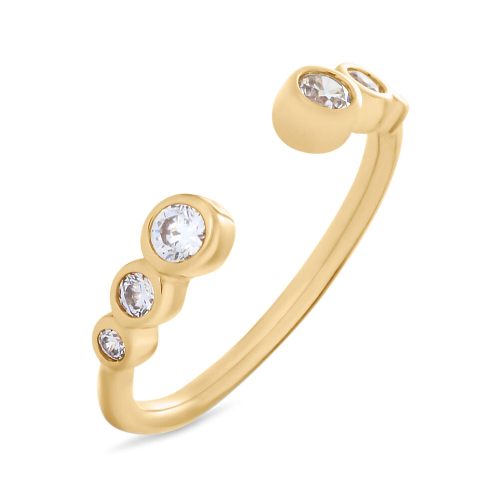 Anello con lettera stroili oro sale