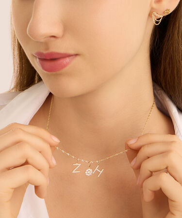 Mono Orecchino Lobo Bon Ton Oro Giallo Cubic Zirconia