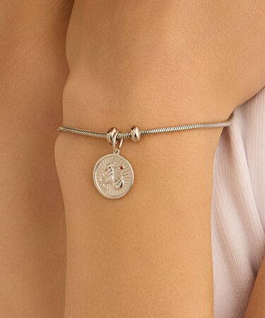 Pendente Love Beats Argento Rodiato Cubic Zirconia