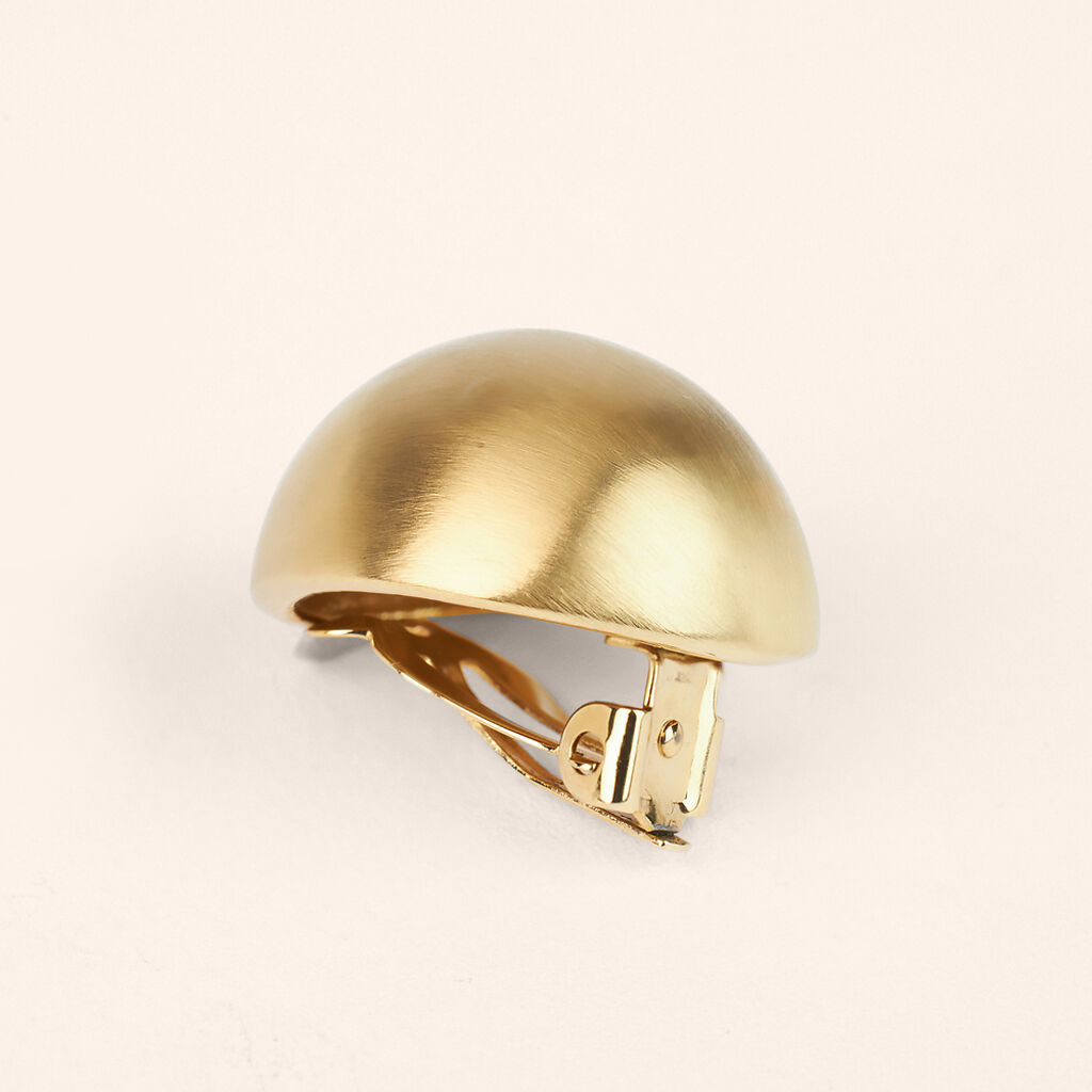 Orecchini Lobo Radiance Acciaio Dorato