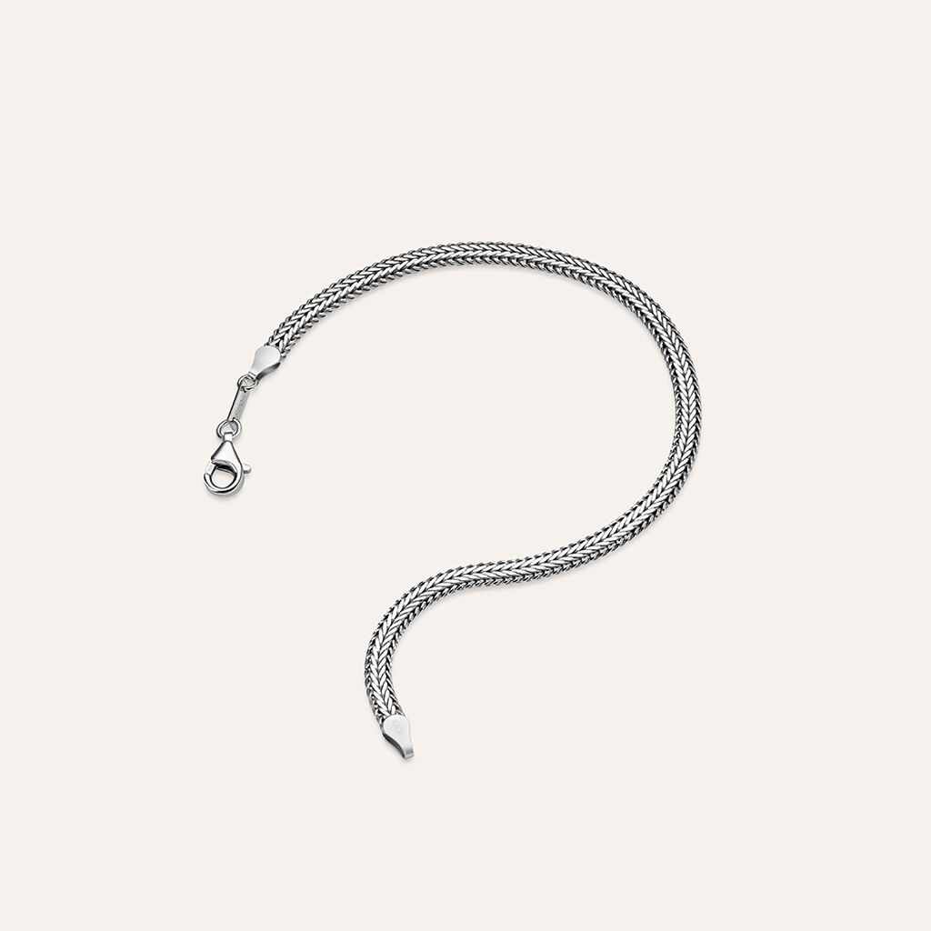 Bracciale Catena Gentleman Argento Rodiato - Bracciali Uomo | Stroili