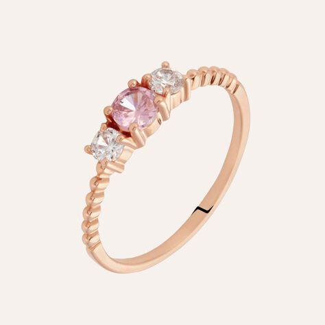 Anello Silver Rainbow Argento Rosa Cubic Zirconia - Anelli con Pietre Donna | Stroili