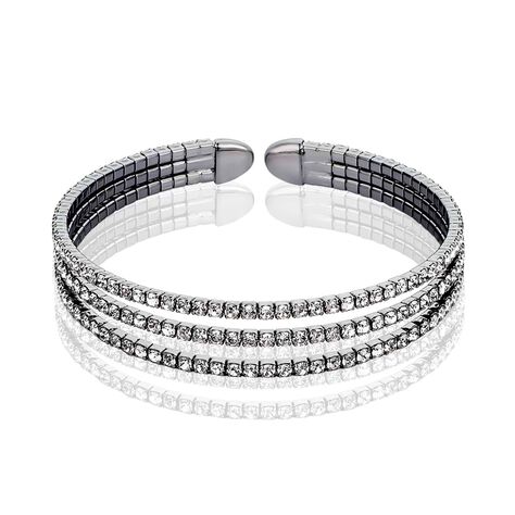 Bangle in metallo e strass - Bracciali Donna | Stroili