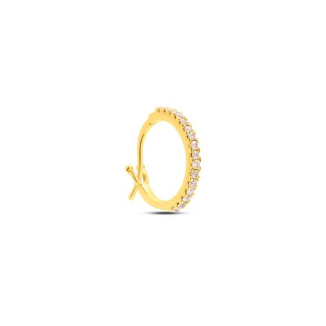 Mono Orecchino A Cerchio Claire Oro Giallo Cubic Zirconia - Mono Orecchino Donna | Stroili