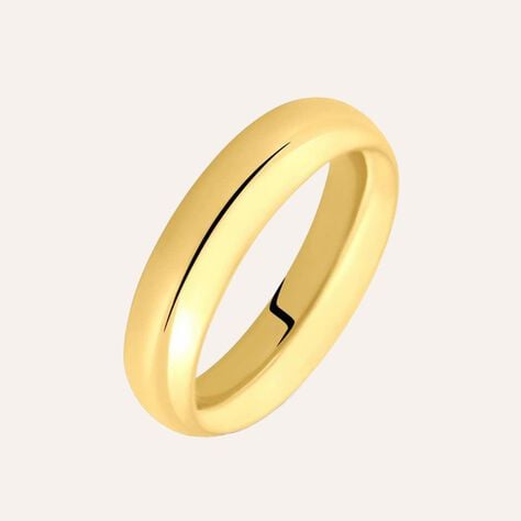 Fede Comoda Leggera 5 mm Oro Giallo - Anelli con Incisione Unisex | Stroili