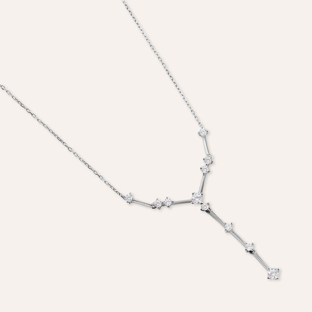 Collana Claire Oro Bianco Cubic Zirconia