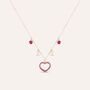 Collana Silver Rainbow Argento Rosa Cubic Zirconia