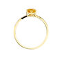 Anello Am&eacute;lie Oro Giallo Citrino Cubic Zirconia
