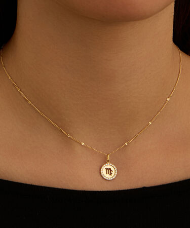 Pendente Po&egrave;me Oro Giallo Cubic Zirconia