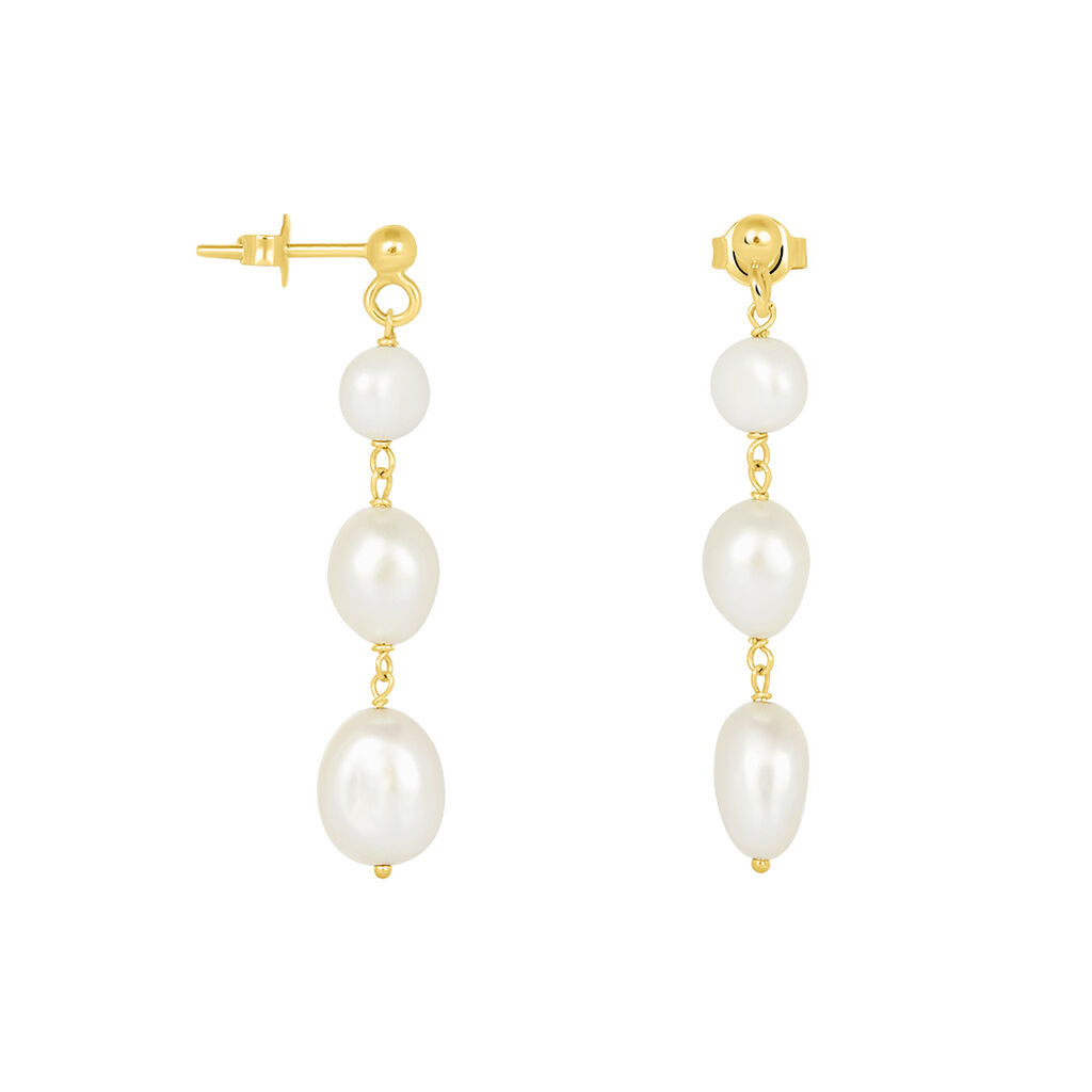 Orecchini Pendenti Gabrielle Oro Giallo Perla D'Acqua Dolce - Orecchini Pendenti Donna | Stroili